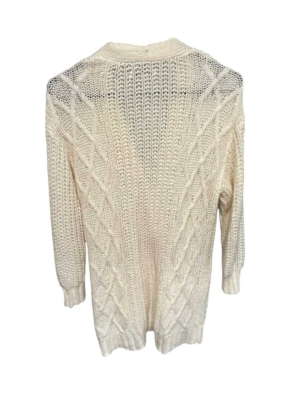 American Eagle Outfitters Cream Wool Blend Oversized Cardigan Sweater- Small - Picture 4 of 6